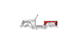 Corner Armor with Tail Light System for Jeep JK 2 Door