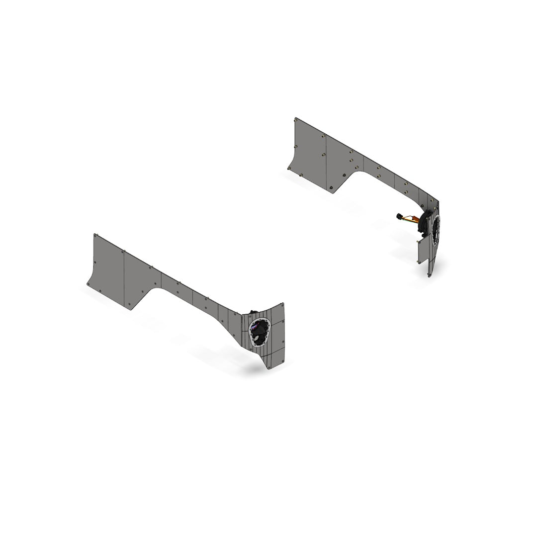 Motobilt Corner Armor 10" Stretch with Tail Light System MB1138 for Jeep JK 2 Door