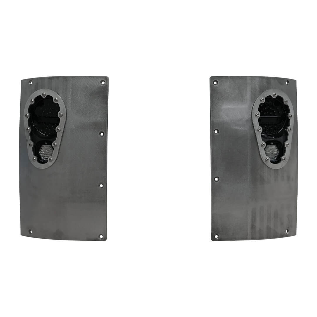 Corner Armor with Tail Light System for - Drop Down Tailgate - Jeep JKU 07-18