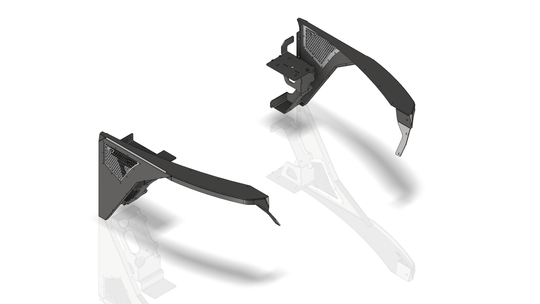 Aluminum Highline Front Fenders 0" Flare for Jeep YJ - Motobilt