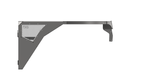 Aluminum Highline Front Fenders 0" Flare for Jeep YJ - Motobilt