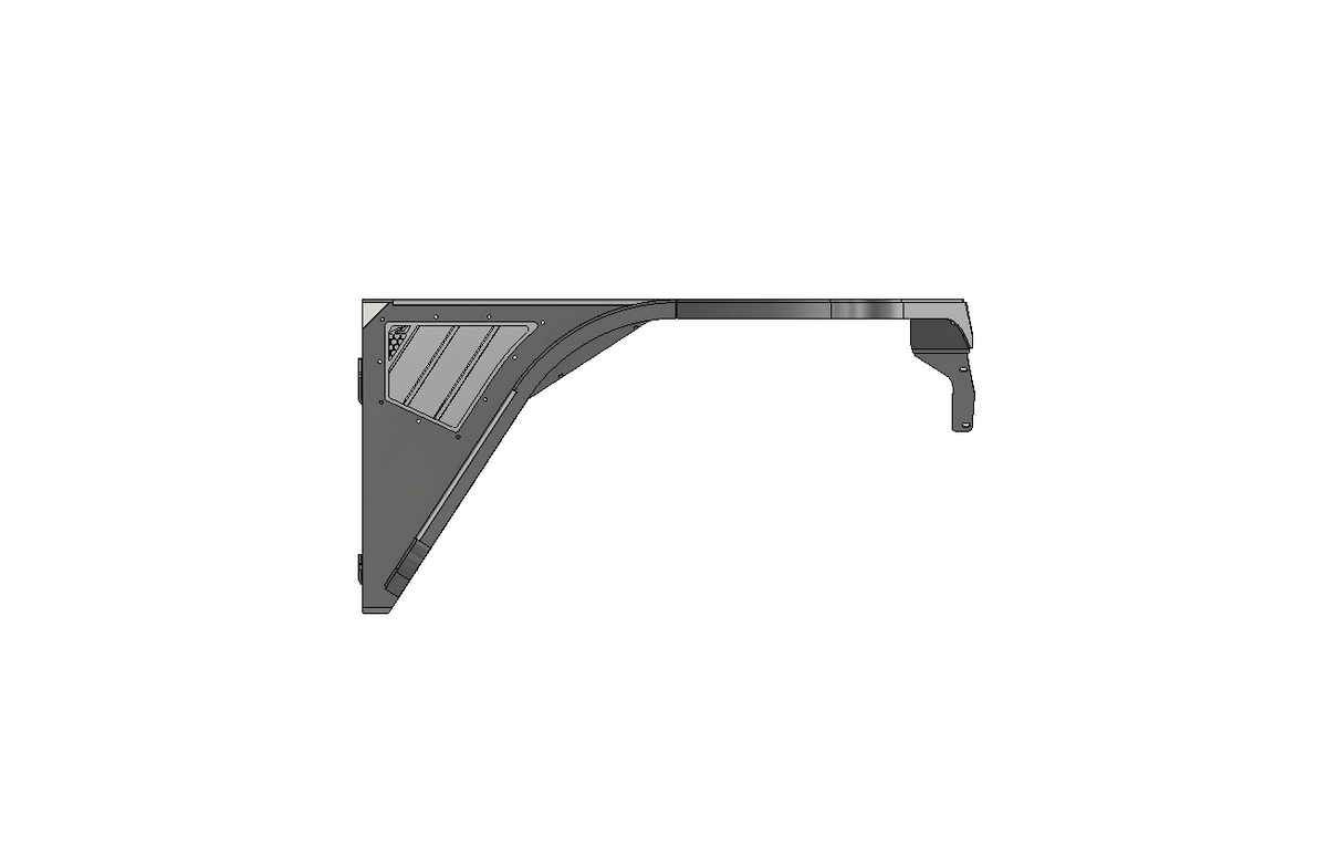 Highline Front Fenders 4" Flare for Jeep YJ Motobilt