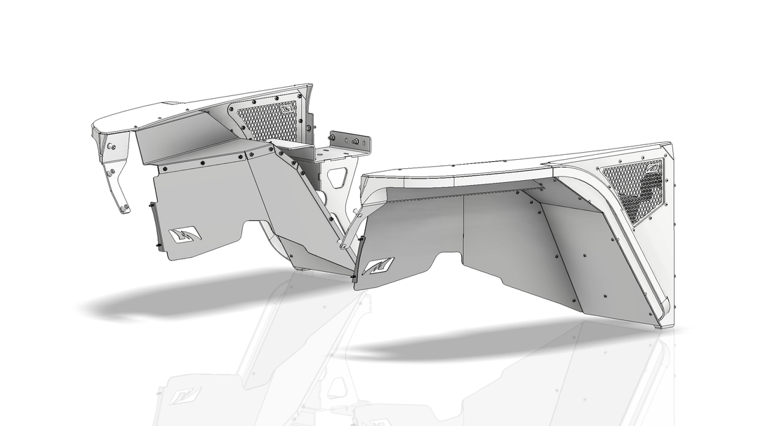 High Line Inner Fender Kit for Jeep YJ - Motobilt