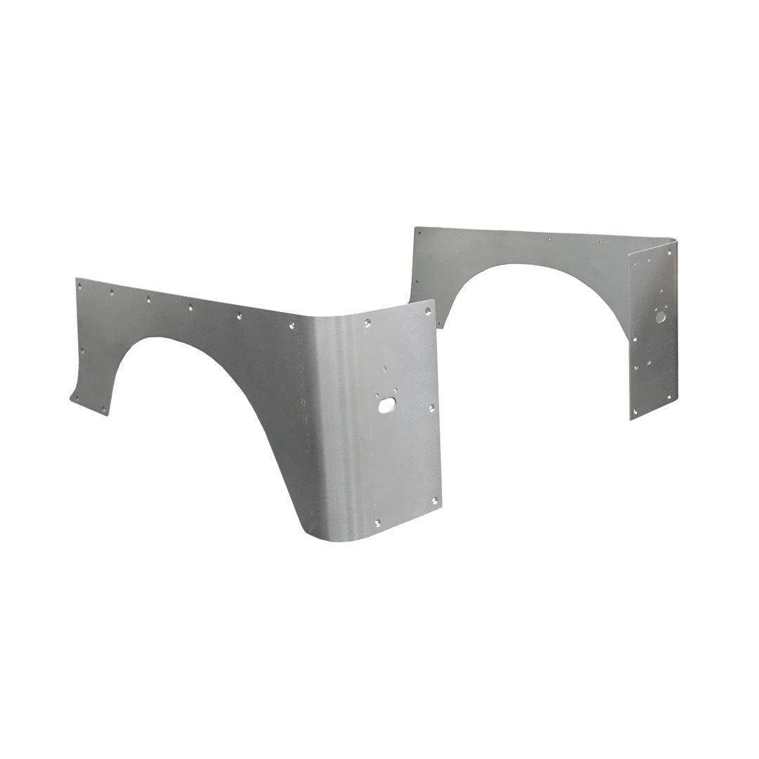 Hatchet 2 Inch Stretch Corner Armor for Jeep YJ - Aluminum Motobilt