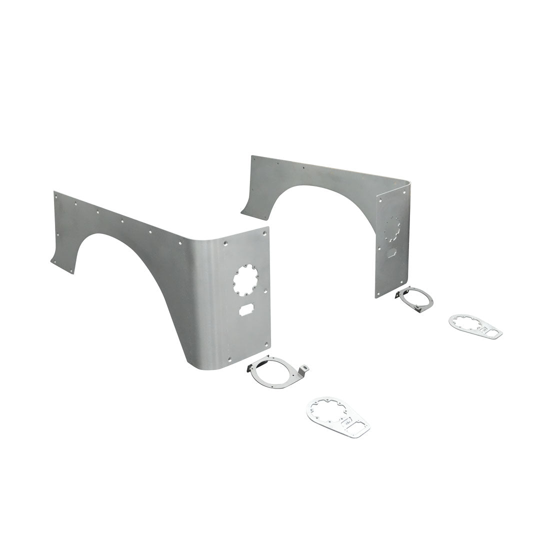 Hatchet 2 Inch Stretch Corner Armor for Jeep YJ - Aluminum Motobilt