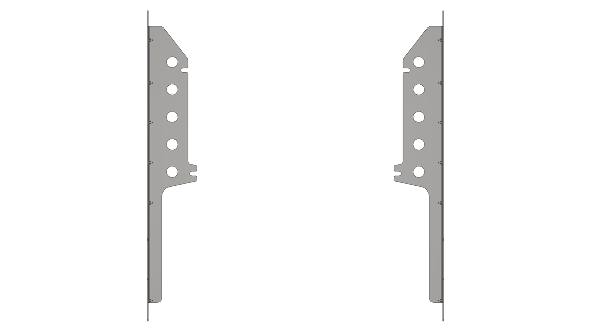 Rocker Guards 6 Inch Stretch for Jeep YJ