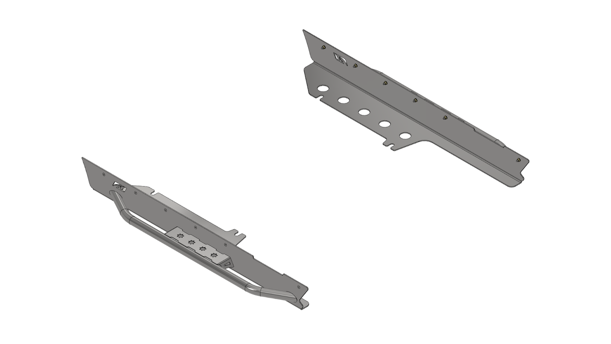 Rocker Guards 6 Inch Stretch with Step for Jeep YJ