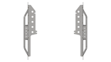 Rocker Guards 6 Inch Stretch with Step for Jeep YJ