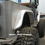 Hatchet Rear Fenders 2" Flare 37-s for Jeep CJ / YJ / TJ  - Steel