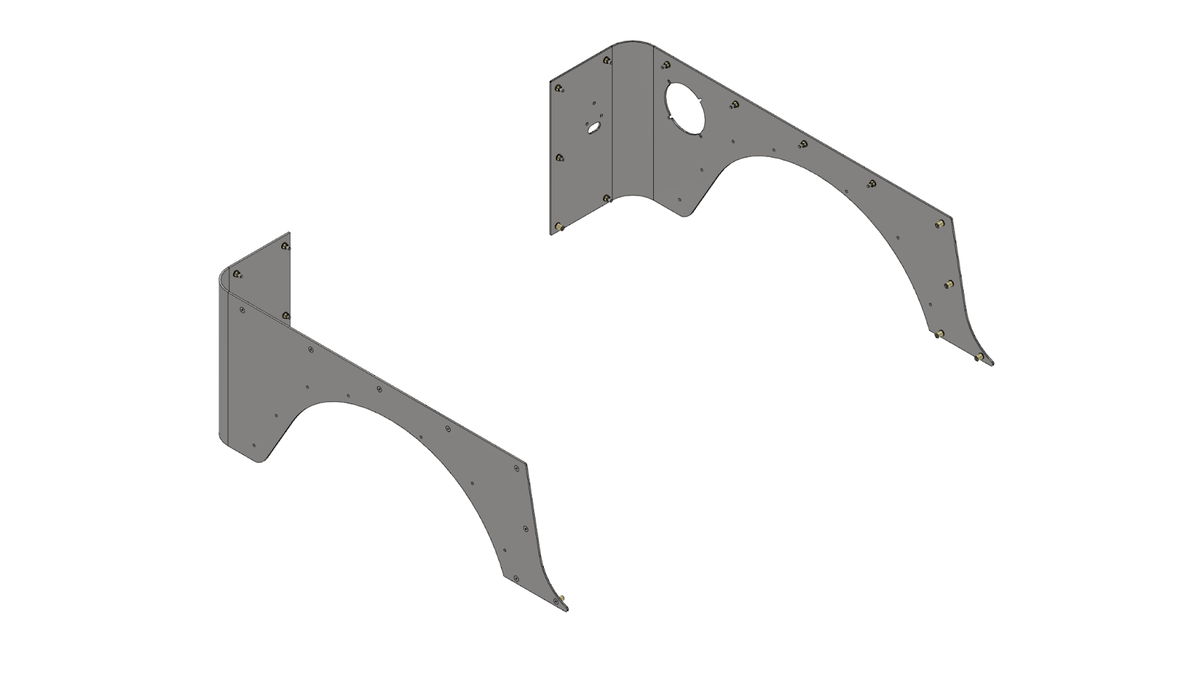 Corner Armor for Fold Down Tailgate - Jeep Wrangler TJ 96-06 - Steel