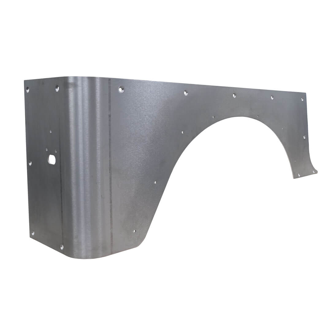 Corner Armor for Fold Down Tailgate - Jeep Wrangler TJ 96-06 - Aluminum Motobilt