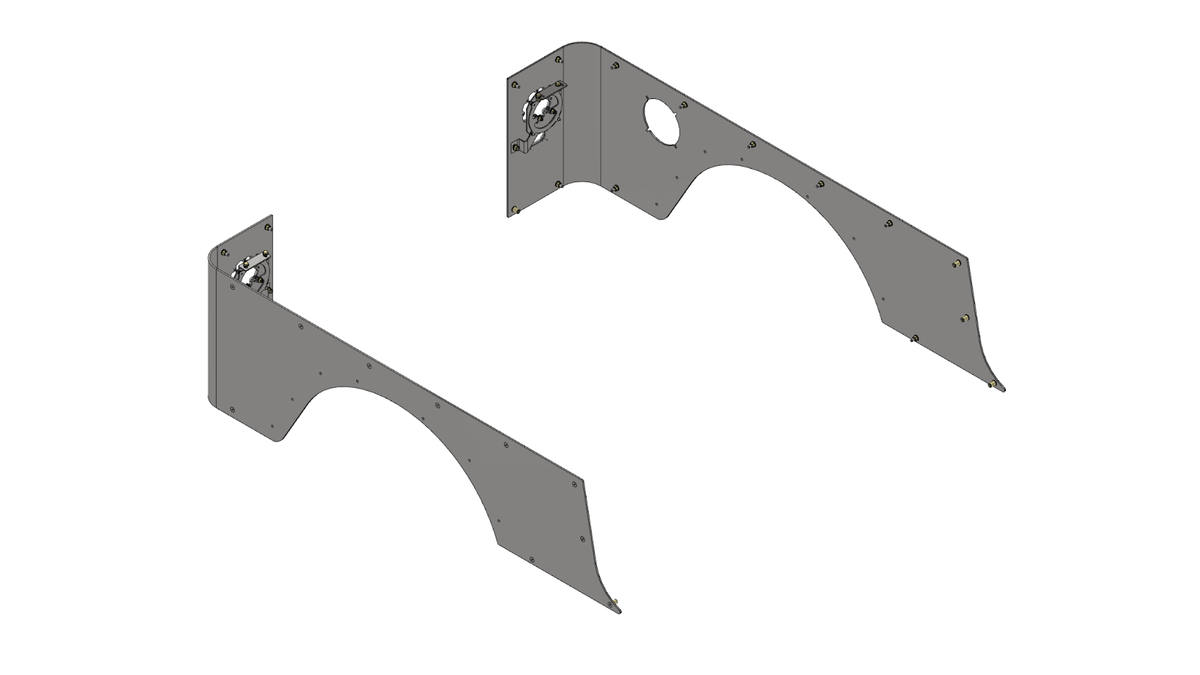 Corner Armor for Fold Down Tailgate - With Tail Light System - Jeep Wrangler TJ 97-06- Steel