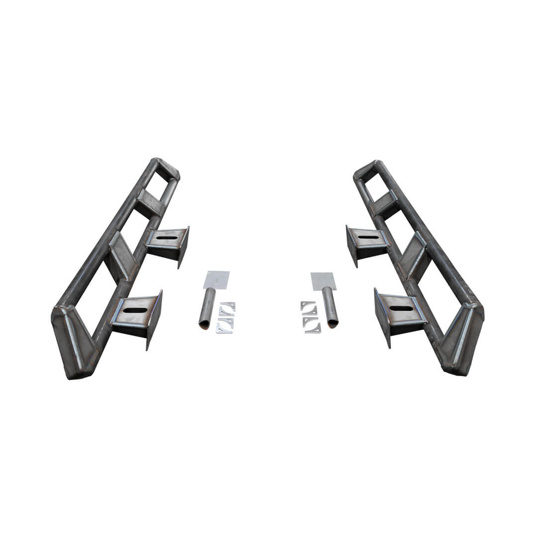 Frame Mounted Rocker Guard Long Arm Suspension for JKU/JLU – Motobilt