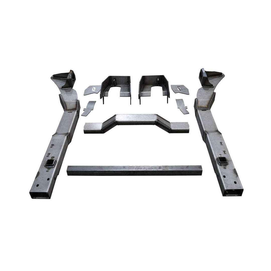 Motobilt Back Half Kit - Bobbed Bed MB3088 for Jeep JT Gladiator shown laid out