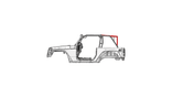 Rear Seat Upper Tube Kit Add-On for Jeep JK 2 Door Roll Cage System