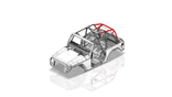 Rear Seat Upper Tube Kit Add-On for Jeep JK 2 Door Roll Cage System