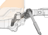 Rear Shock Mount and Frame Reinforcement Bracket for Jeep JT Gladiator