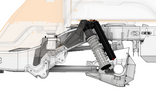 Rear Coilover Shock Mount and Frame Reinforcement Bracket Jeep JT Gladiator