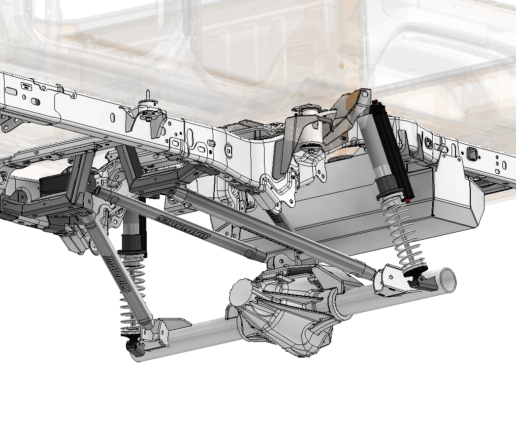 Rear Coilover Shock Mount and Frame Reinforcement Bracket Jeep JT Gladiator