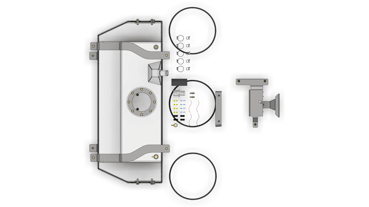 Fuel Cell for Jeep Gladiator 4 Link Suspension