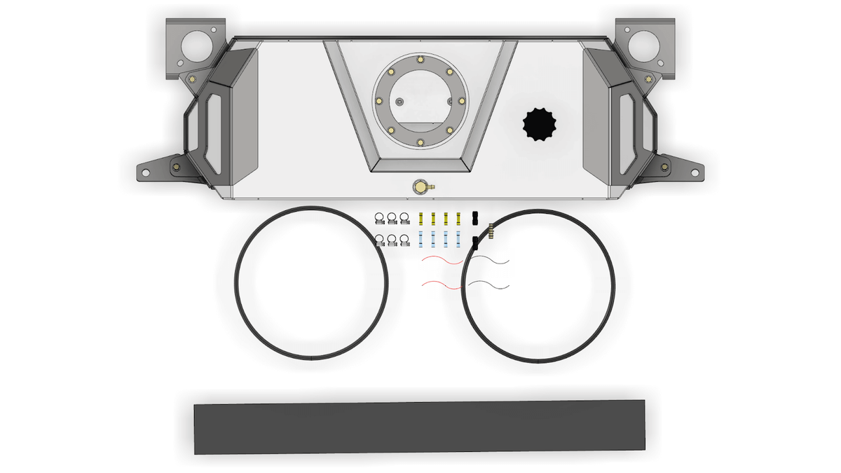 Tomahawk Rear Stretch Fuel Tank for Jeep JK