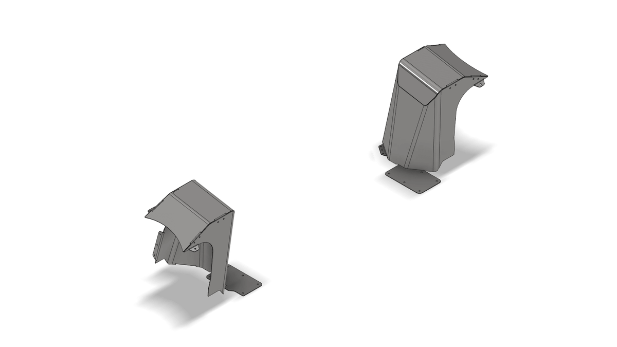 Tower Covers for Rear Stretch Towers for Jeep JK - MB1580