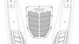 Motobilt Center Hood Vent: Rock Monster USA JK Hood Compatible