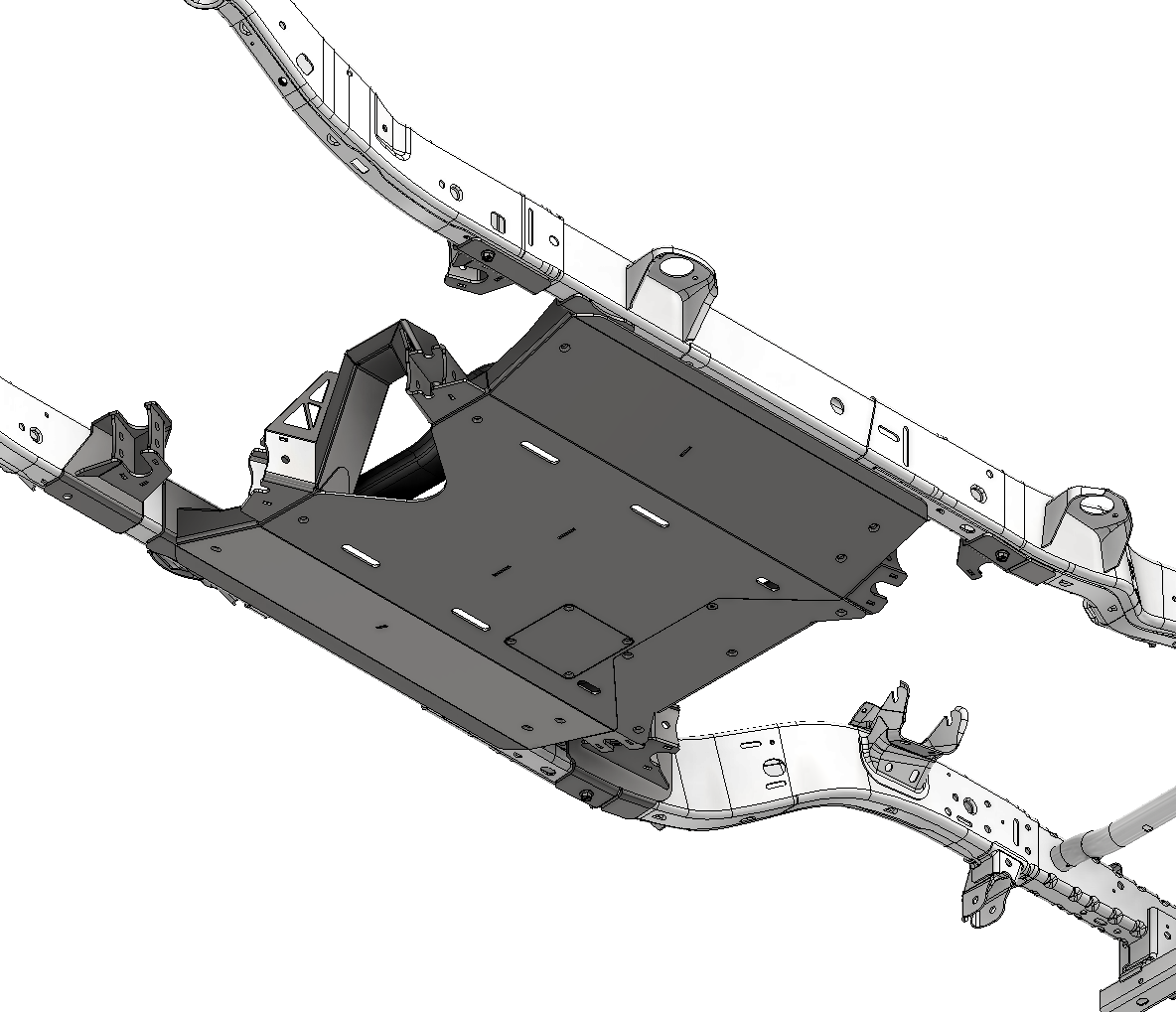 4 link Suspension Bracket and Skid Kit - for 2007-2011 Jeep JKU