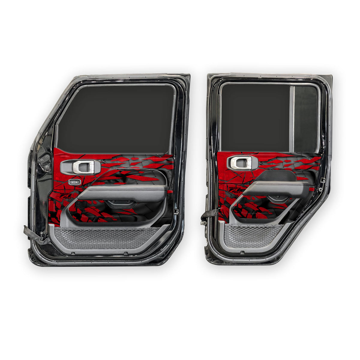 MotoSkinz - Interior Door Graphics for Jeep JLU / JT