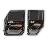 MotoSkinz - Interior Door Graphics for Jeep JLU / JT