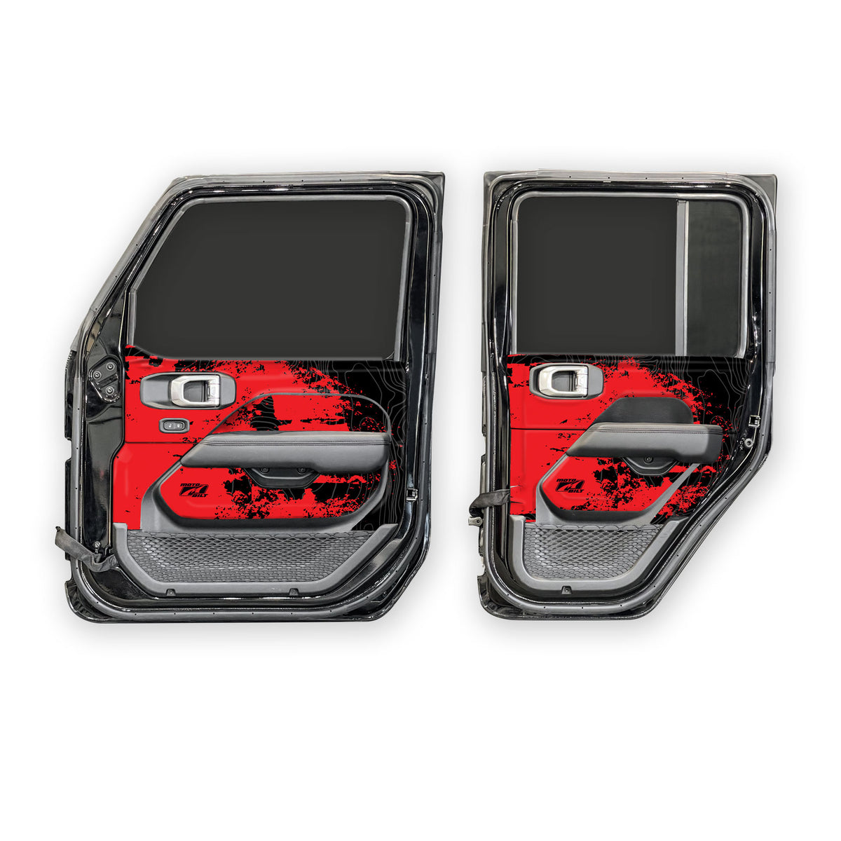 MotoSkinz - Interior Door Graphics for Jeep JLU / JT