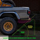 Tomahawk High Clearance Rear Bumper for Jeep JT