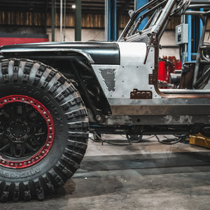 Aluminum Cowl & Mini Fender Armor for Jeep YJ - Motobilt