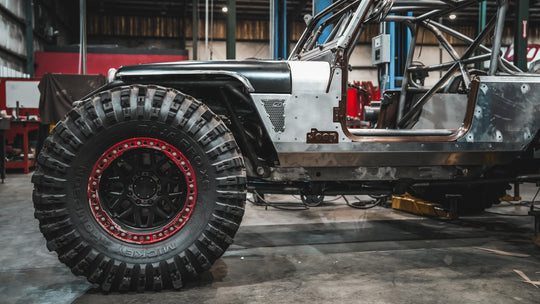 Steel Cowl & Mini Fender Armor for Jeep YJ - Motobilt