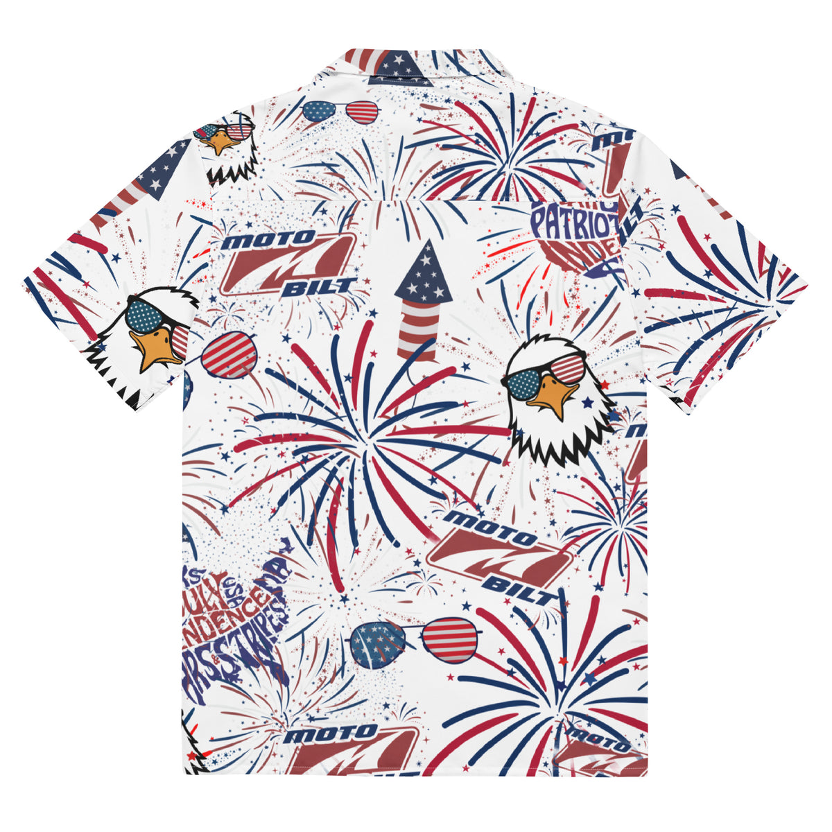 White 'Merica Button Up
