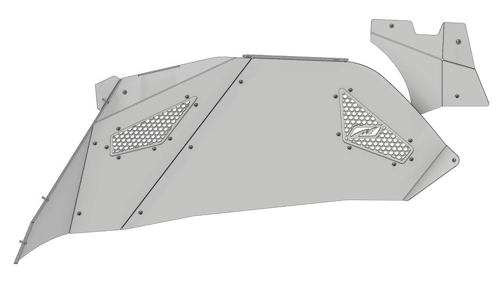 ダブルインパクトシェイプ Tomahawk Inner Fender for Jeep JK JKU | Motobilt