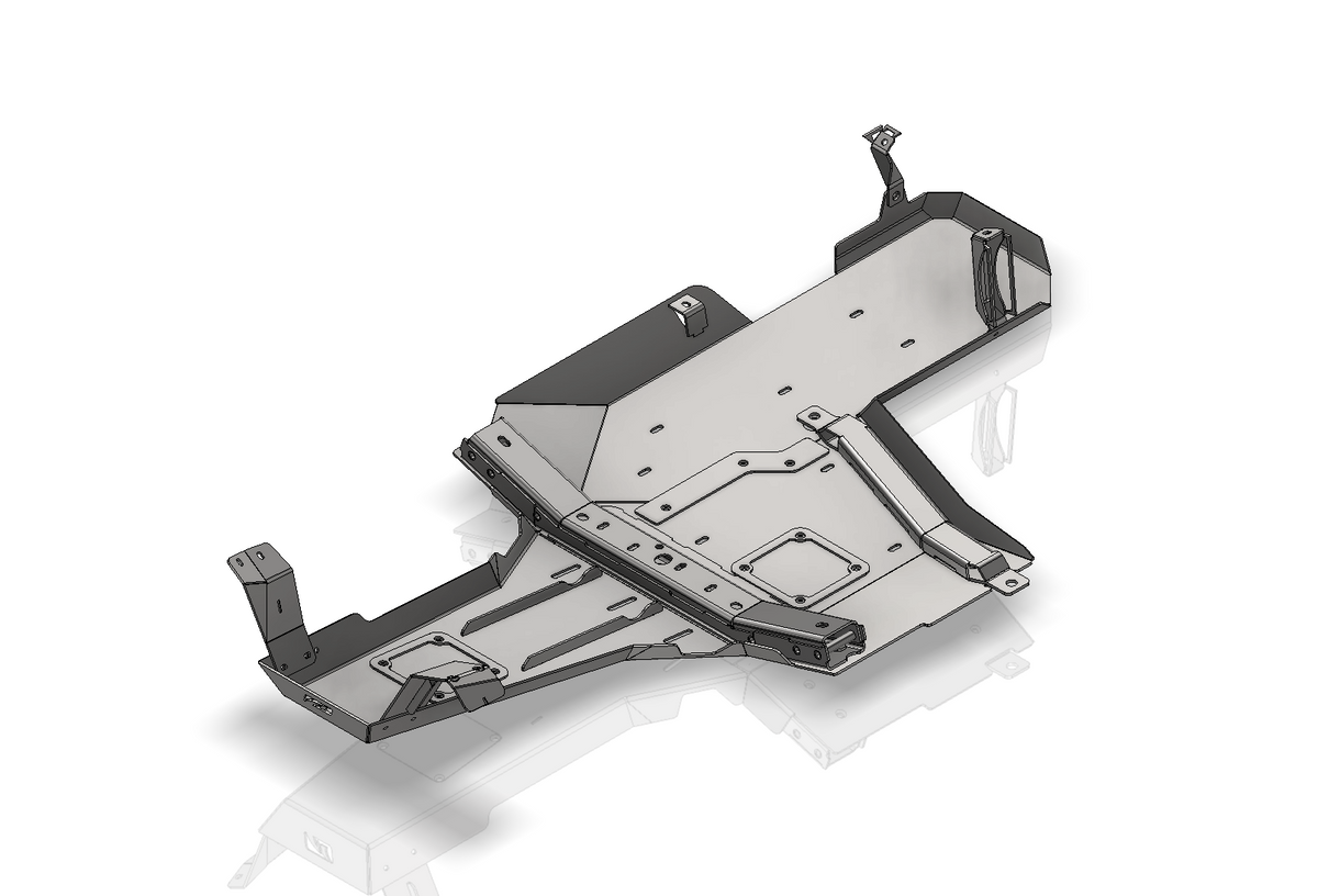 Skid Plate System for 2012-2018 JKU 4-Door Motobilt