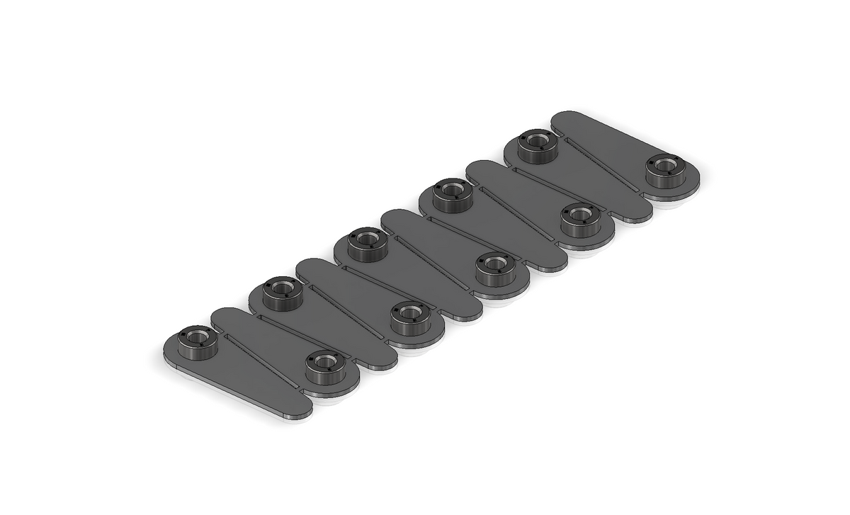 Blind Nuts 10 Pack for MotoMount Series Molle Panels Motobilt