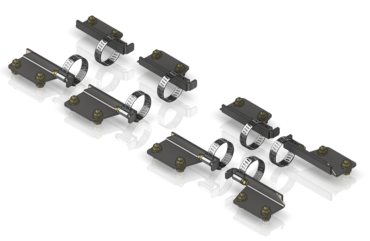 Soft Top Door Surround Bracket Kit for Motobilt Jeep JLU MB3045 Cage Kit Motobilt