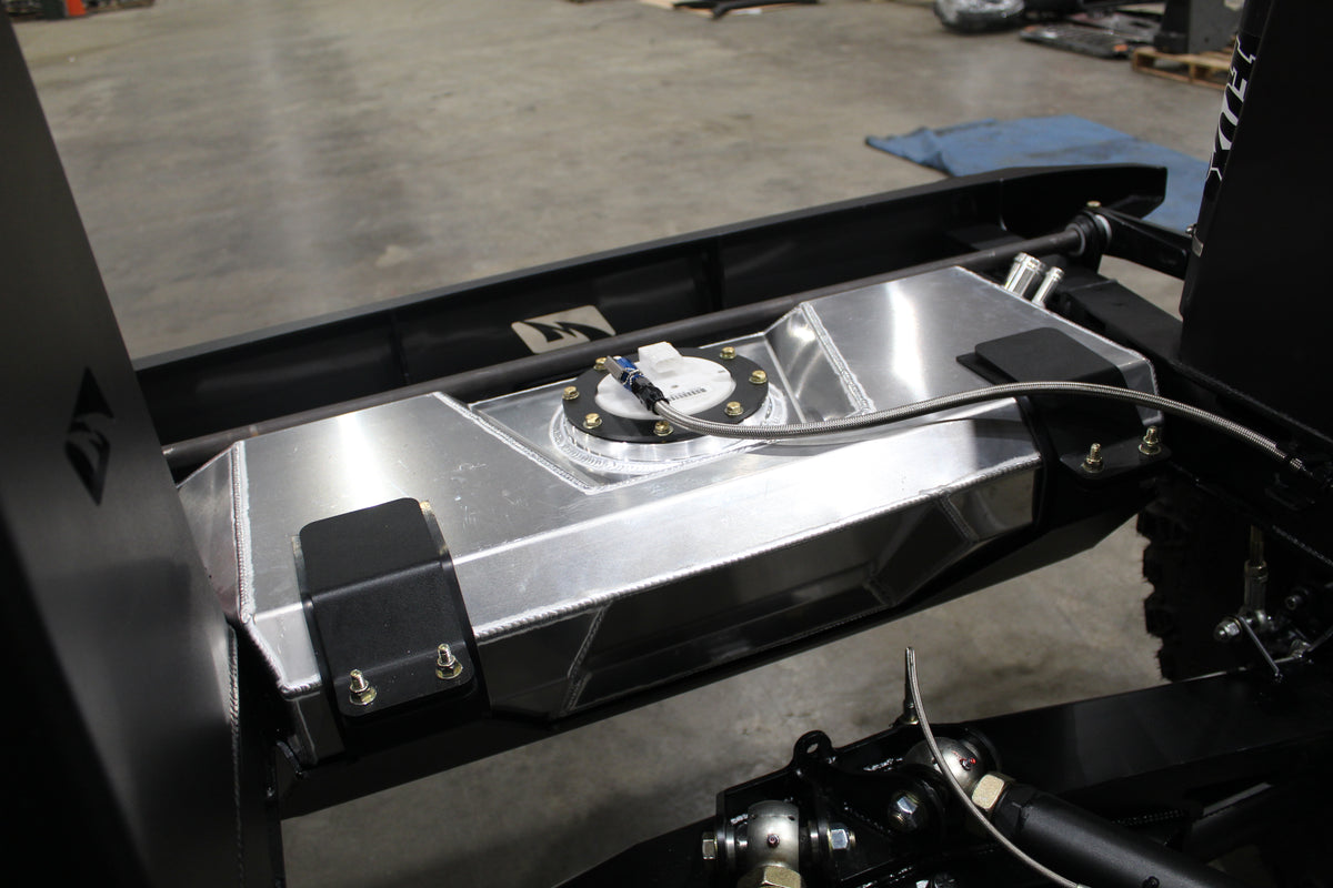 Aluminum Fuel Cell w/ Skid Plate for MB3025 Back Half Kit - fits Jeep JK/JKU