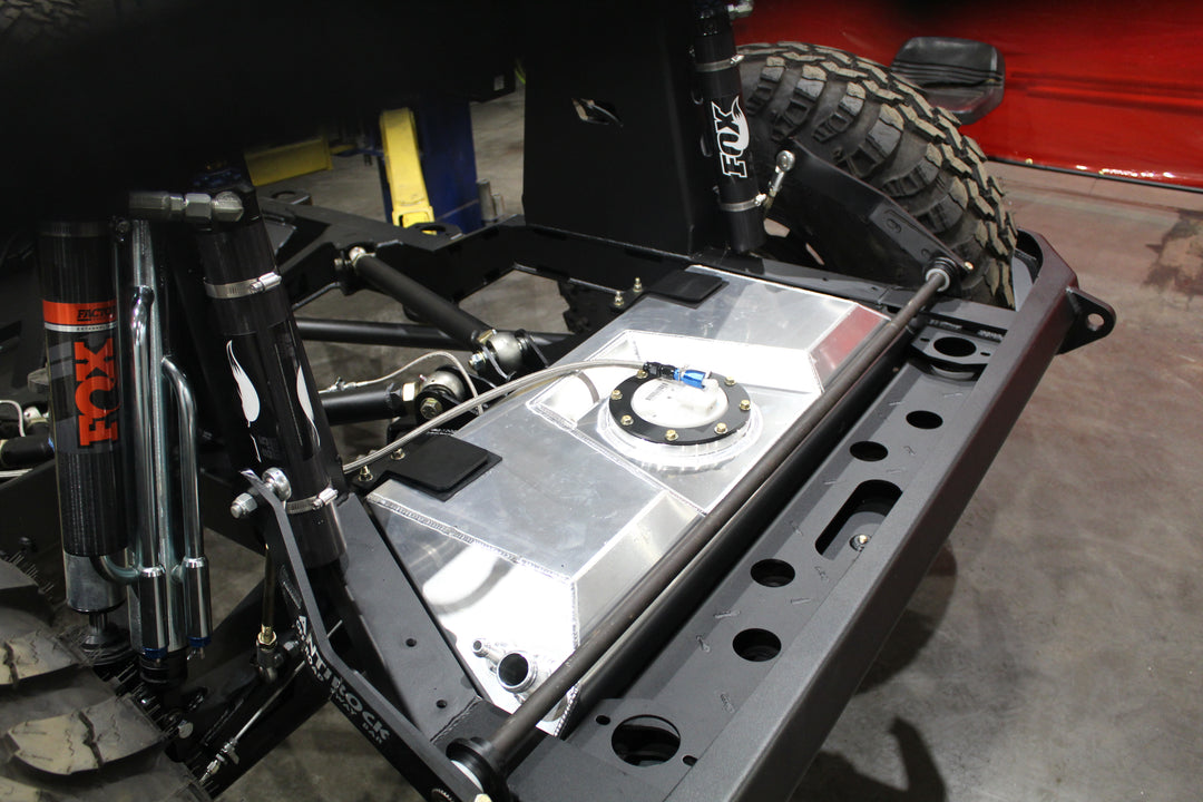 Aluminum Fuel Cell w/ Skid Plate for MB3025 Back Half Kit - fits Jeep JK/JKU - Motobilt