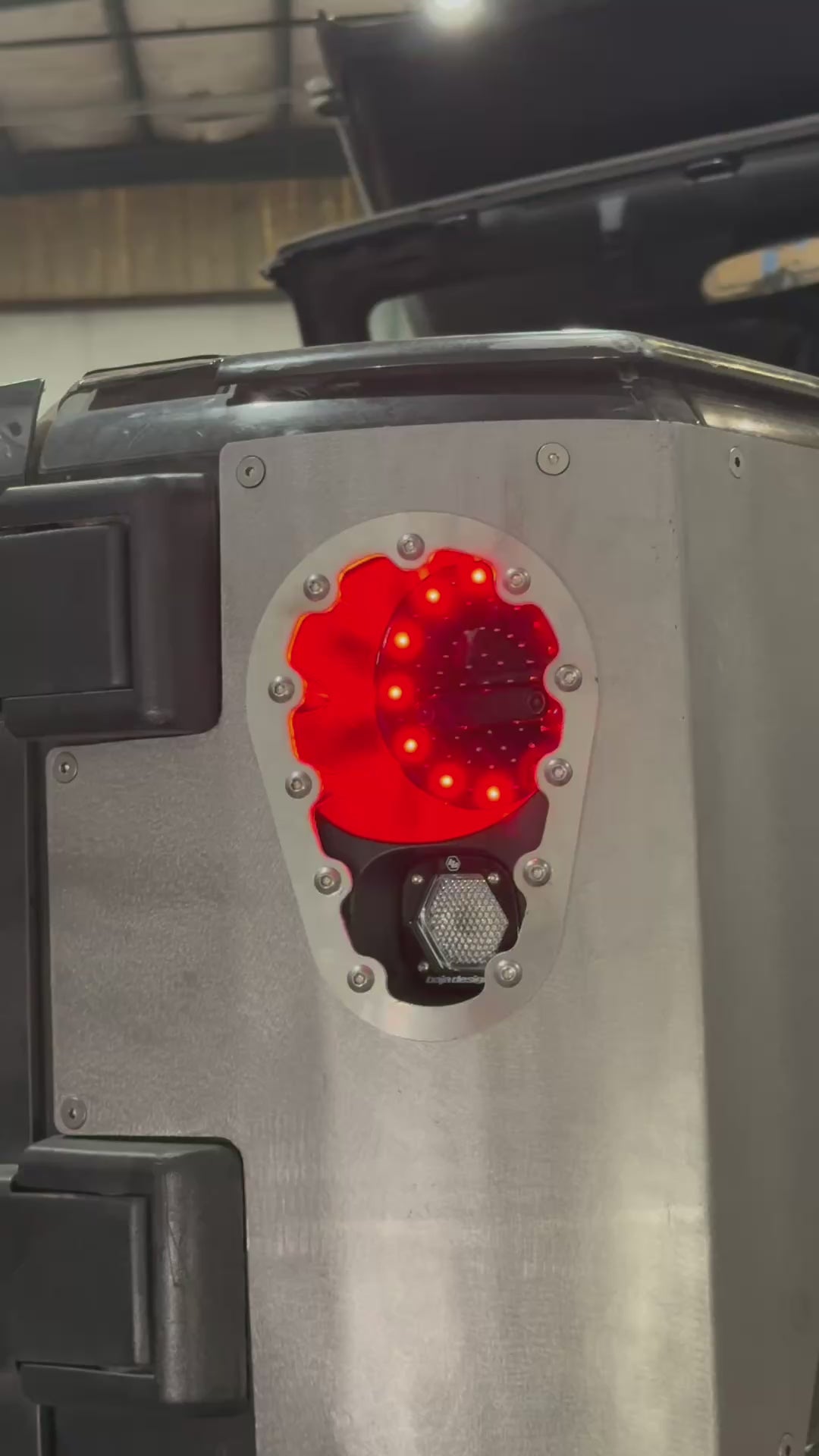 Corner Armor with Tail Light System for Jeep JK 2 Door - Drop Tailgate