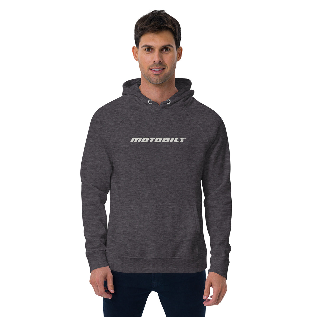 Unisex eco raglan hoodie Motobilt