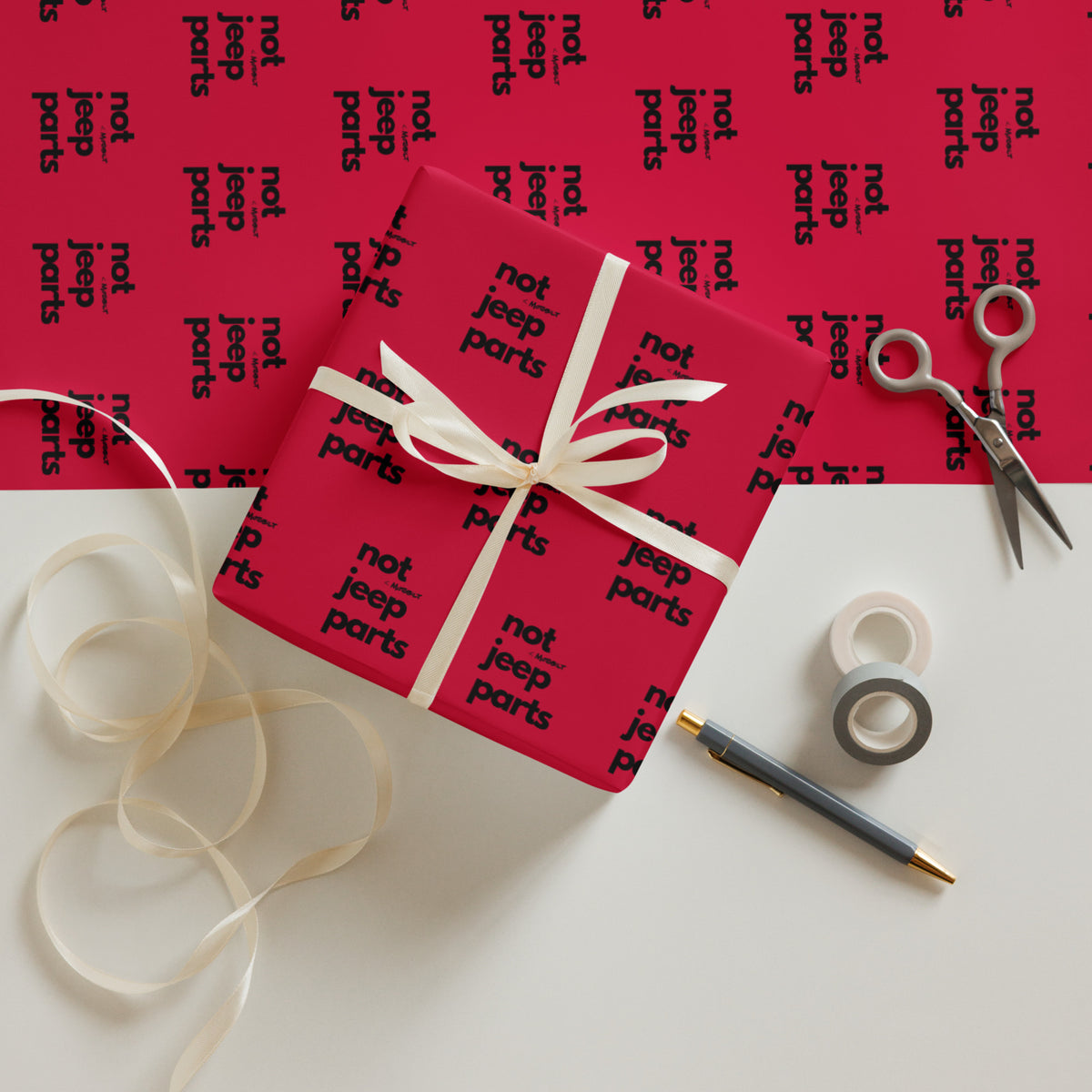 Motobilt "Not Jeep Parts" Wrapping paper sheets Motobilt