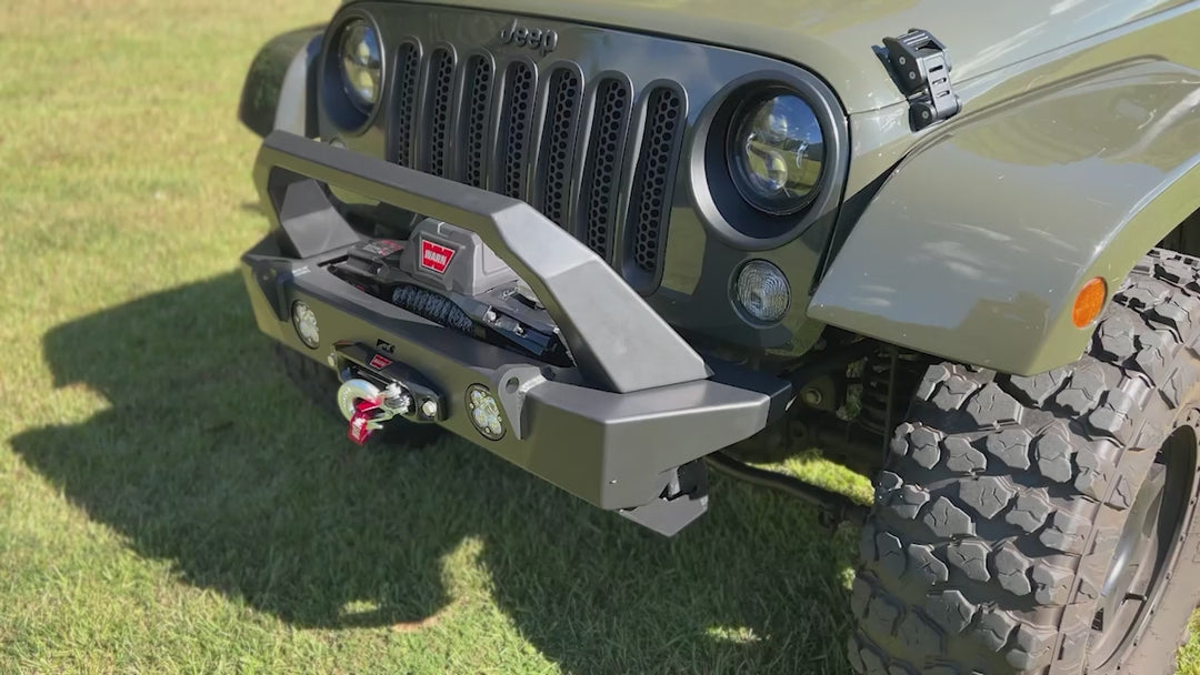 Crusher HD Front Bumper for Jeep JK/JKU with Bull bar and Skidplate