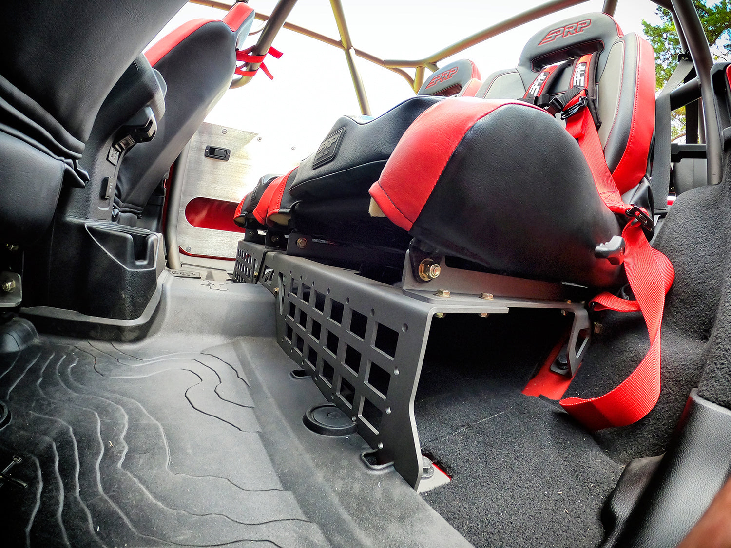 Rear Seat Mounts for Jeep JLU and Jeep JKU - Motobilt