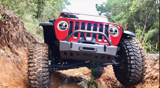 Crusher Series Front Bumper w/ Bull Bar for Jeep JL / JT Gladiator - Motobilt