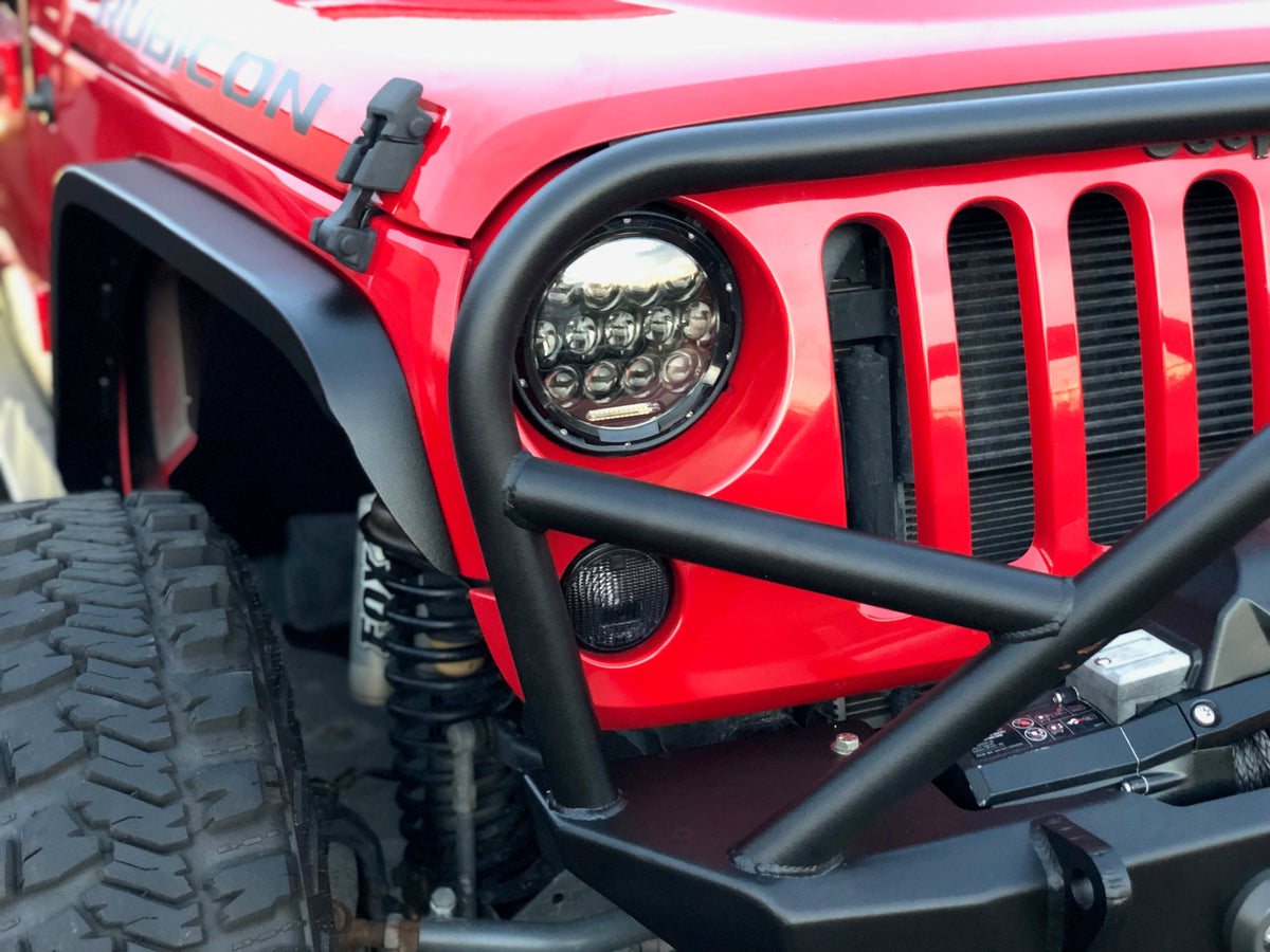 Crusher Front Fender 2" Flare for Jeep JK / JKU - Steel