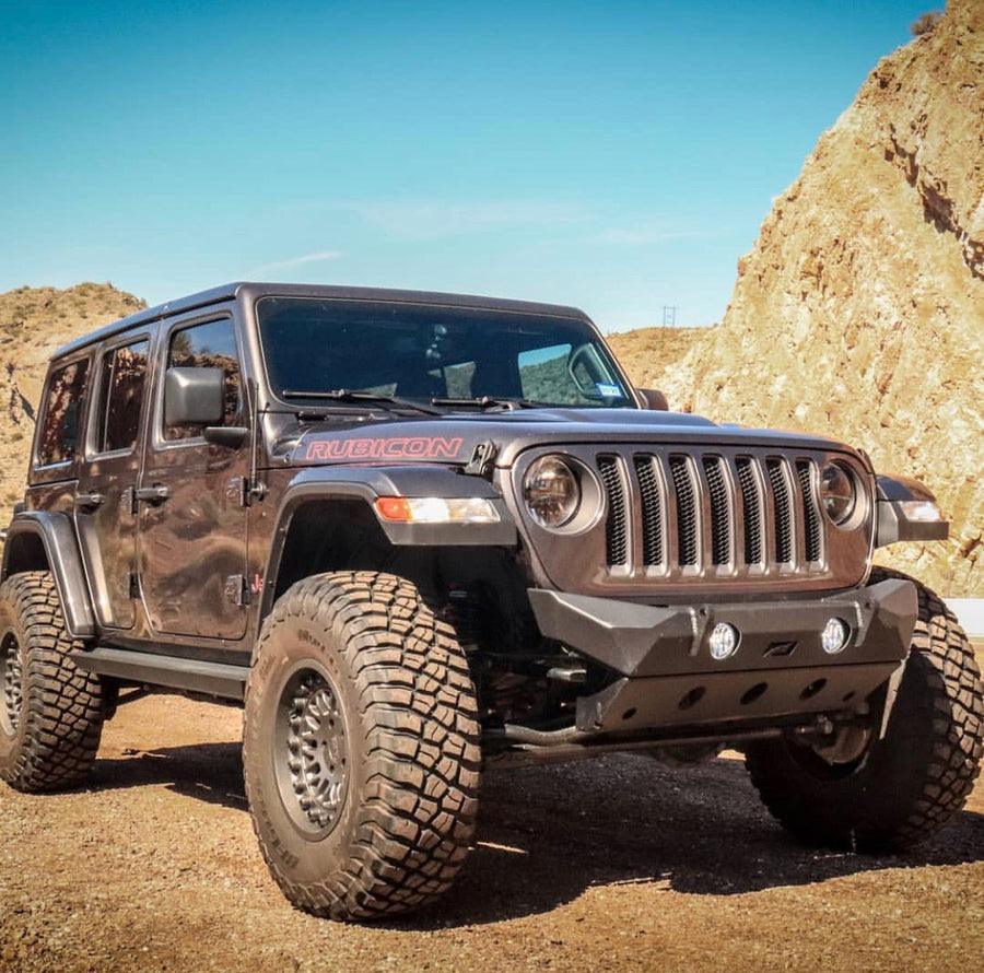 Hammer Series Front Bumper w/ Fog Mounts and Skid Plate for Jeep JL ...