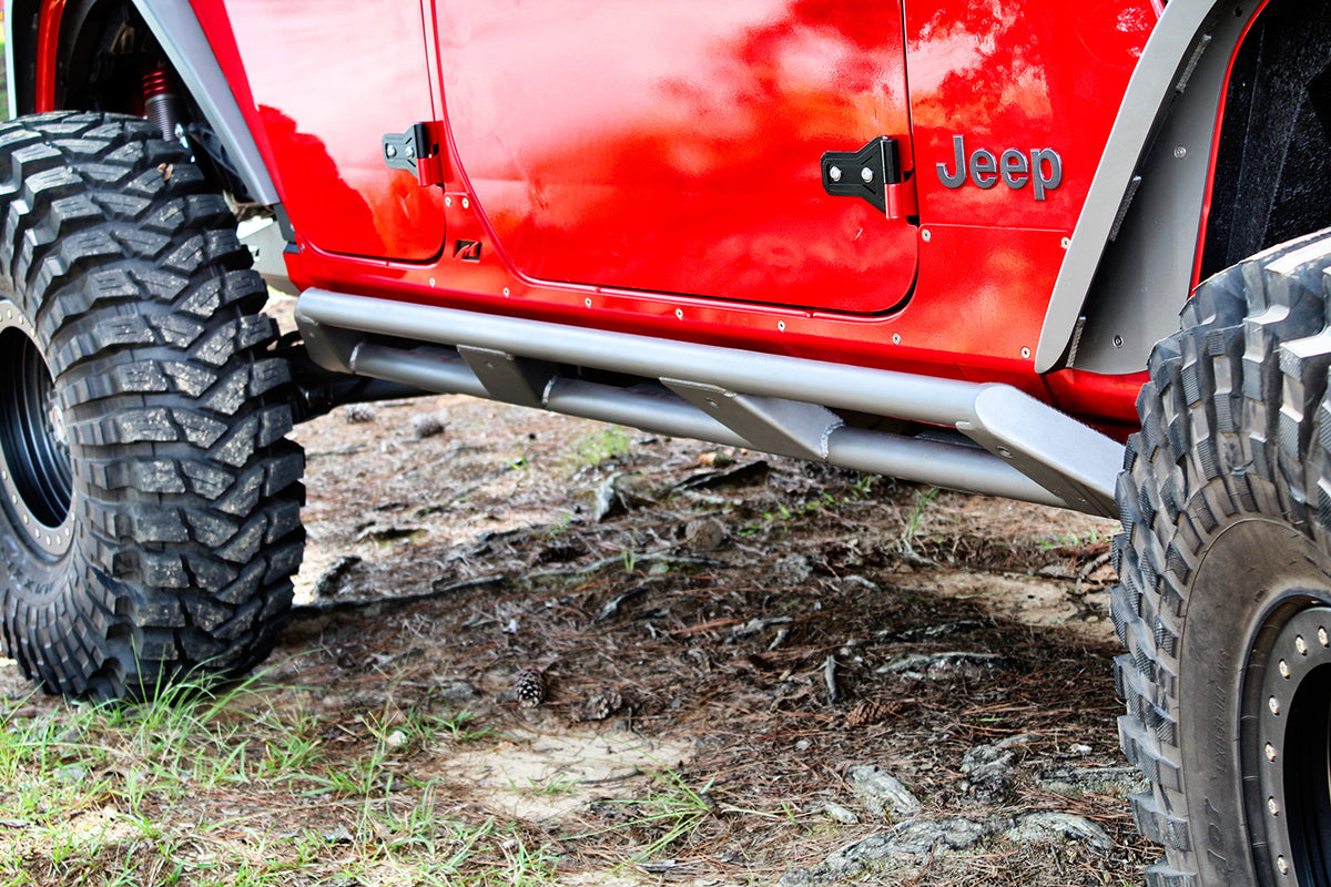 Frame Mounted Rocker Guards for Jeep JL 4 Door Motobilt